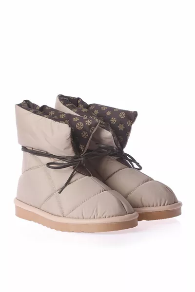 الدانتيل مفصلة المظلة البيج أحذية نسائية