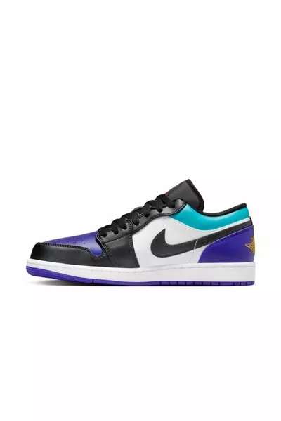 Air Jordan 1 Low "Black/Purple/Aqua