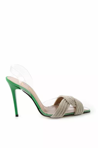 Зелени сатенени дамски вечерни рокли 