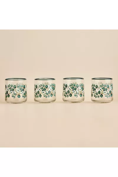 Ocaliptus Meşrubat Bardağı 4'lü Yeşil ( ML)