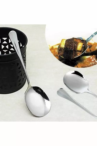 3 Steel Serving Spoons Cm