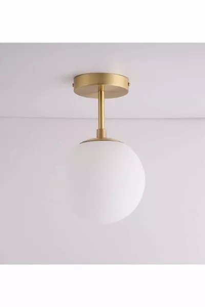 ثريا لورين تكلي عتيق اللون مع زجاج أبيض للمطبخ والممر والشرفة والردهة