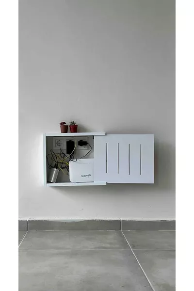 Wi-Fi Wifi-Box Sicherungskasten Modemkasten Steckdose Stromkabel Verbergen Montage Dekorative Möbel
