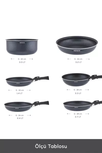 مجموعة قدر / مقلاة بقاعدة حثيّة مع مقبض قابل للإزالة من بيودياموند إيزي كليب