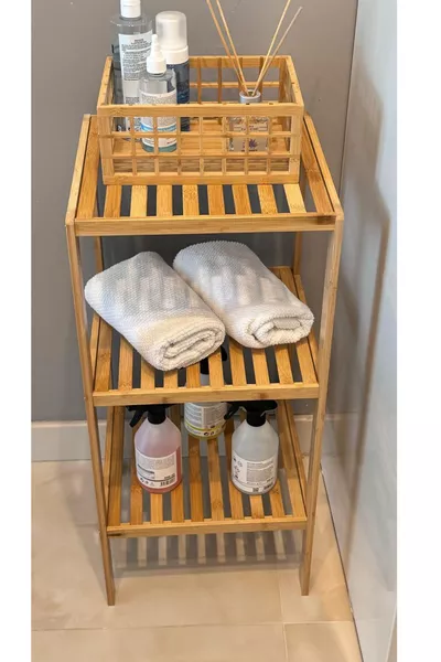 Bamboe Plankunit, keukenkastplank, badkamerplank, multifunctionele plankunit Cm