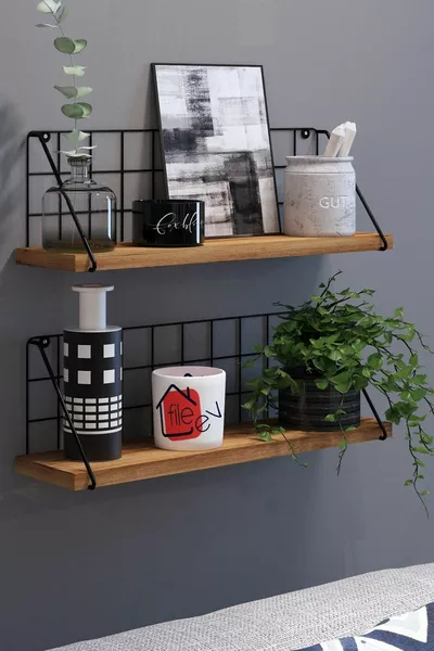 Lefi Home Wall Shelf Single Metal Wall Shelf Modern Metal Wall Shelf