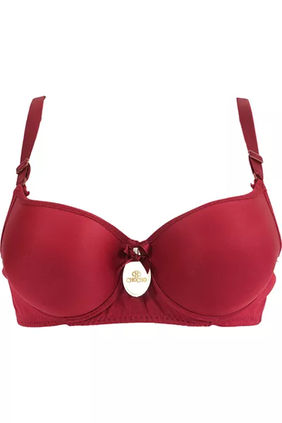 صدرية نسائية بدون حشوة بورجوندي مع بروز عظام الحمالة