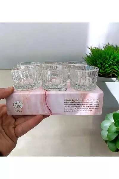 أوسلو مجموعة صغيرة مكونة من 6 صحون موديل إيليسيا لتقديم القهوة / للمربى (6 قطع)