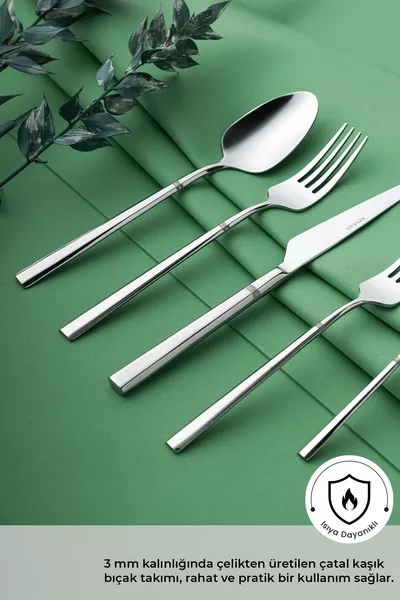 Set di posate Penta da 6 persone con forchette, cucchiai e coltelli