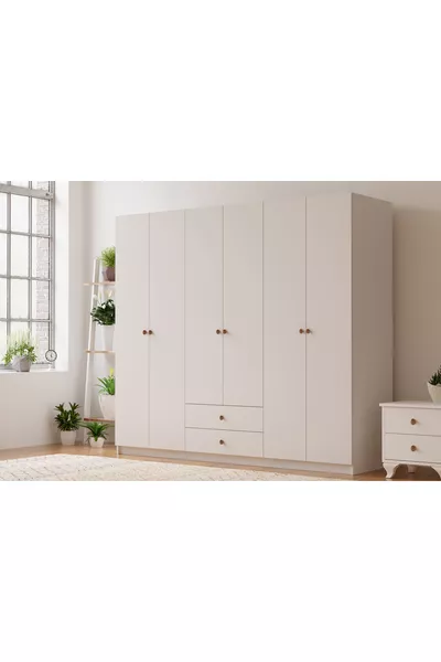 Guardaroba Ecem con 6 ante e 2 cassetti