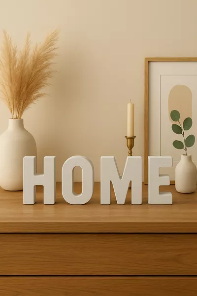 Decorative Figurine Home Sign