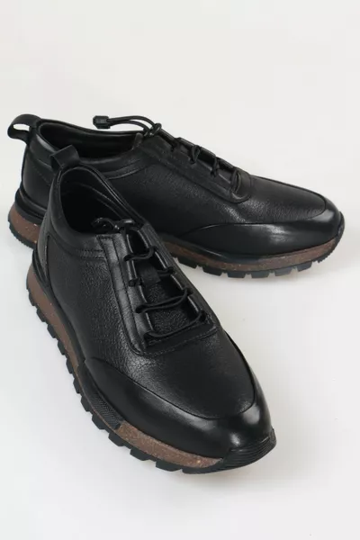 جلد طبيعي أحذية رجالية كاجوال