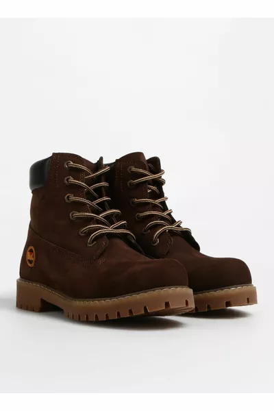 Leder Braun Herren Stiefel 