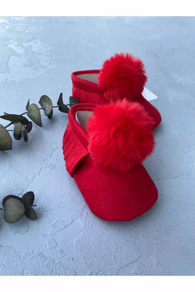 Baby Loafer mit Pompons  MONATE