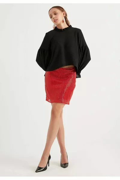 Мини-юбка с пайетками