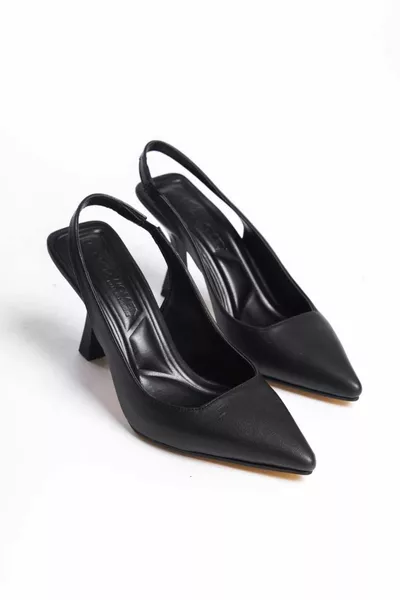 حذاء نسائي مفتوح الظهر كعب كعب كاجوال كعب 9 سم