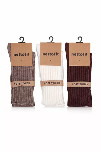 6 قطع الشتاء المرأة الصوف النوم الجوارب لمسة ناعمة