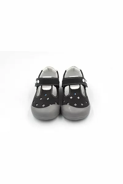 Prego (Arzen) Ортопедическая термо нескользящая подошва Velcro Детская обувь для первого шага SMOKED