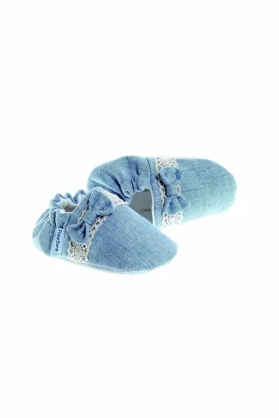  Blauwe babymeisjeslaarsjes, babyschoentjes, antislipzool