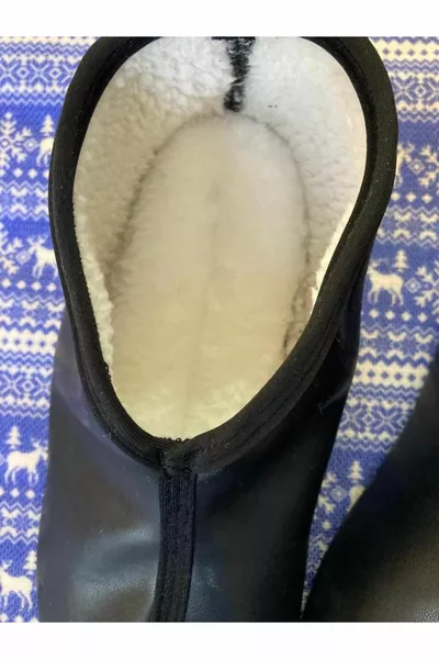 Зимни дишащи кожени ботуши