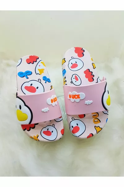 عدم الانزلاق شاطئ البحر حمام حمام حديقة الفتيات النعال (نمط البط)