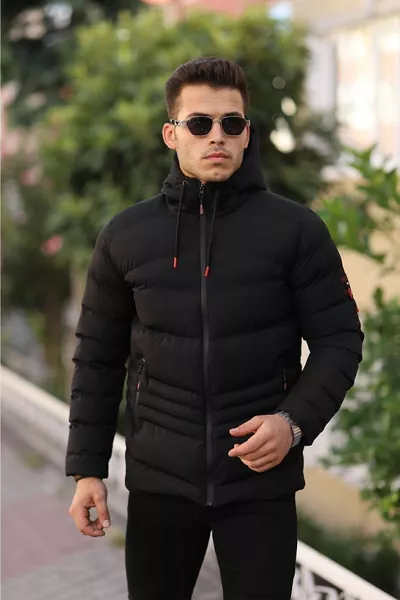 المياه و WINDPROOF الرجال مقنعين معطف الشتاء معطف البخاخ معطف