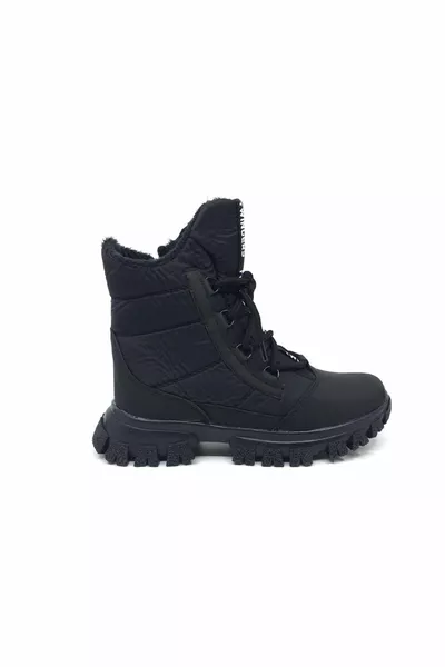 أطفال بسحاب شتوي مريح للمياه وأحذية صوفية غير رسمية مقاومة للبرد 