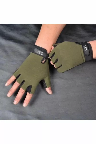 Gants tactiques Demi-doigt Soldat Policier Alpiniste Chasseur Athlète