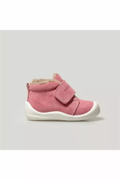 حذاء بوتس ستيب من جلد الغزال القطيفة | كاندي