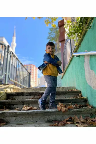 Гибкие детские колготки в рубчик, черный - хлопок - полоска, 3 шт.