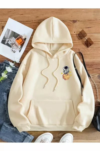 Unisex Women's/Men's Galaxy Custom Printed Oversize Hooded Sweatshirt