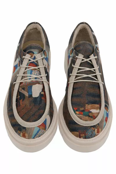 لوفر بني نباتي للسيدات - تصميم وقت العائلة