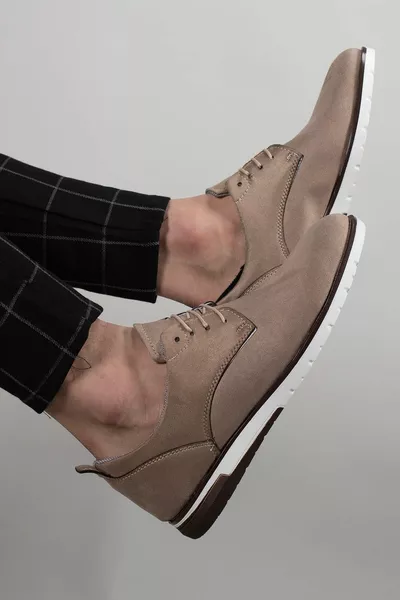 Casual schoenen voor heren  suède nerts