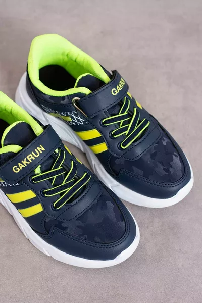 Unisex Kids Elastic And Velcro Casual Sneaker Sneakers