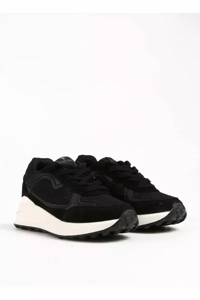 Noir Baskets Femme en Jute PORTER