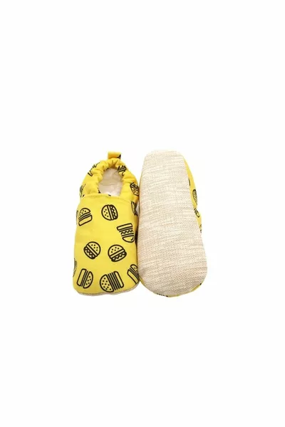 همبرغر القطن عدم الانزلاق الخطوة الأولى الجوارب الطفل