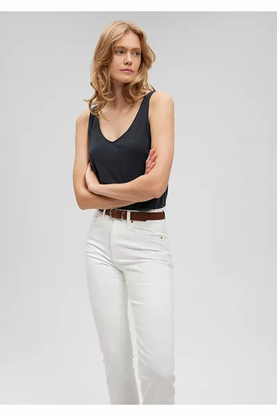 Lux Touch Tencel Tm Black Modal Tank Top Slim Fit / Slim Fit 