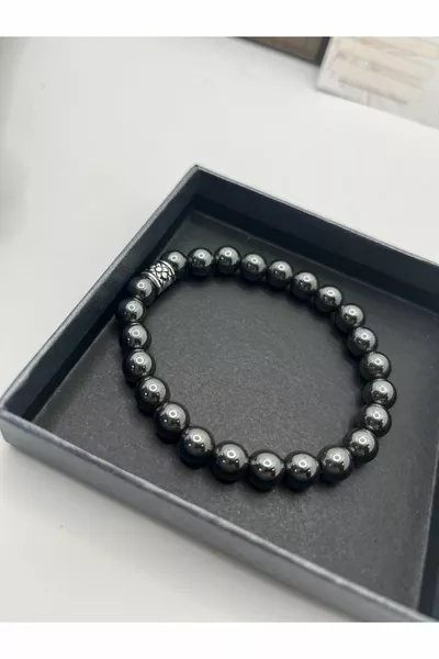 HEMATİT STRES DENGE VE BAŞ DÖNMESİ UNİSEX DOĞALTAŞ BİLEKLİK