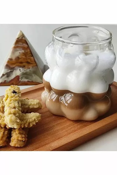 Intermediate Bead & Grape Shaped Heat Resistant Borosilicate Coffee Presentation Pinterest Cup