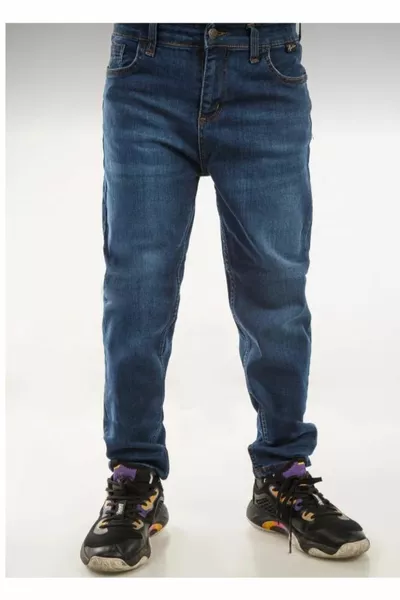 ليكرا بنطال جينز أساسي مرن للأولاد