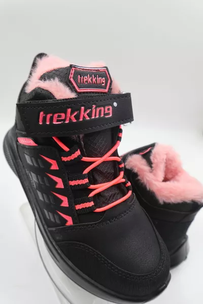 ДЕТСКИ ЗИМНИ СТУДОУСТОЙЧИВИ ЕЖЕДНЕВНИ БОТУШИ С ВЪЛНЕНИ ПРЕЗРАМКИ ОТВЪТРЕ