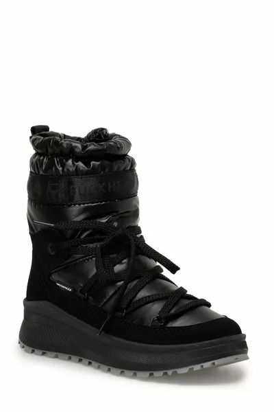 BOI Black Women's Snow Boots