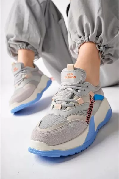 Lambırlent  Sneaker mit dicker Sohle Unisex Sneaker GRAU