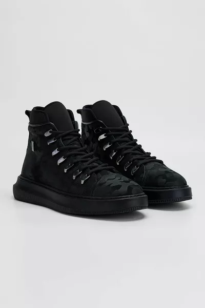 Мужские черные kmflj Повседневные ботинки из натуральной кожи