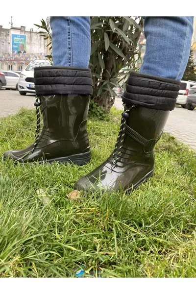 حذاء محارة أعمال حديقة مطر بدون شعر - أخضر - 