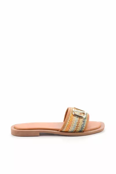 الخردل متعدد الألوان قش النعال النسائية 