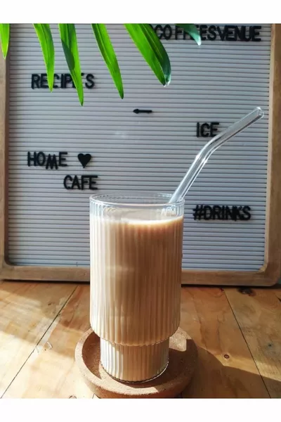 أكواب كبيرة الحجم مقاومة للحرارة على طراز اوريغامي | فنجان قهوة وفنجان | كأس البورسليكات