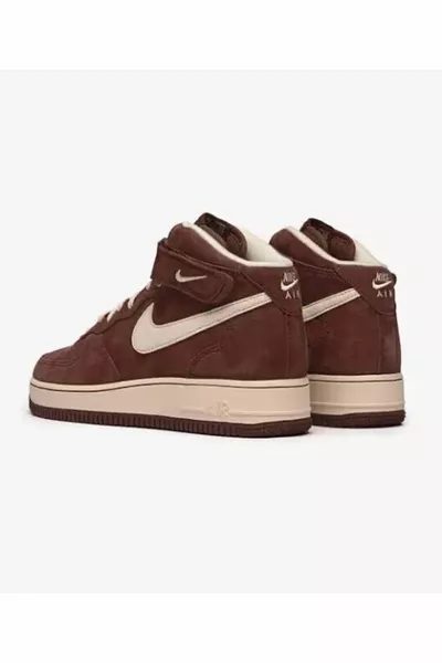 Air Force 1 Mid Chocolate Brown Cream New
