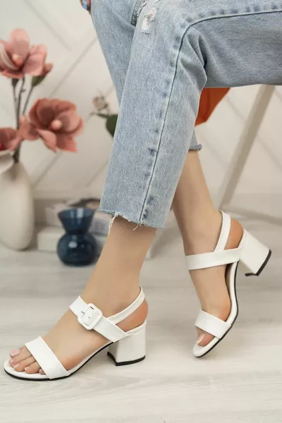 Casual sandalen met hak voor dames