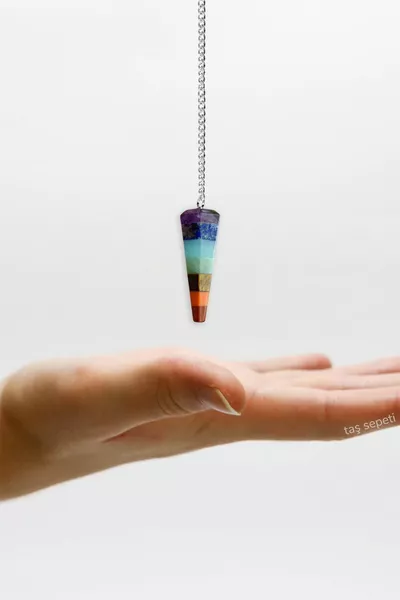 7 شقرا بندول الحجر الطبيعي البندول